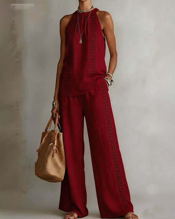 Todelt Sett Hollow Out Halter