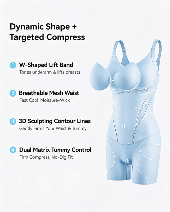 Kjølende Magestyring Rumpeleftende Shapewear Bodysuit