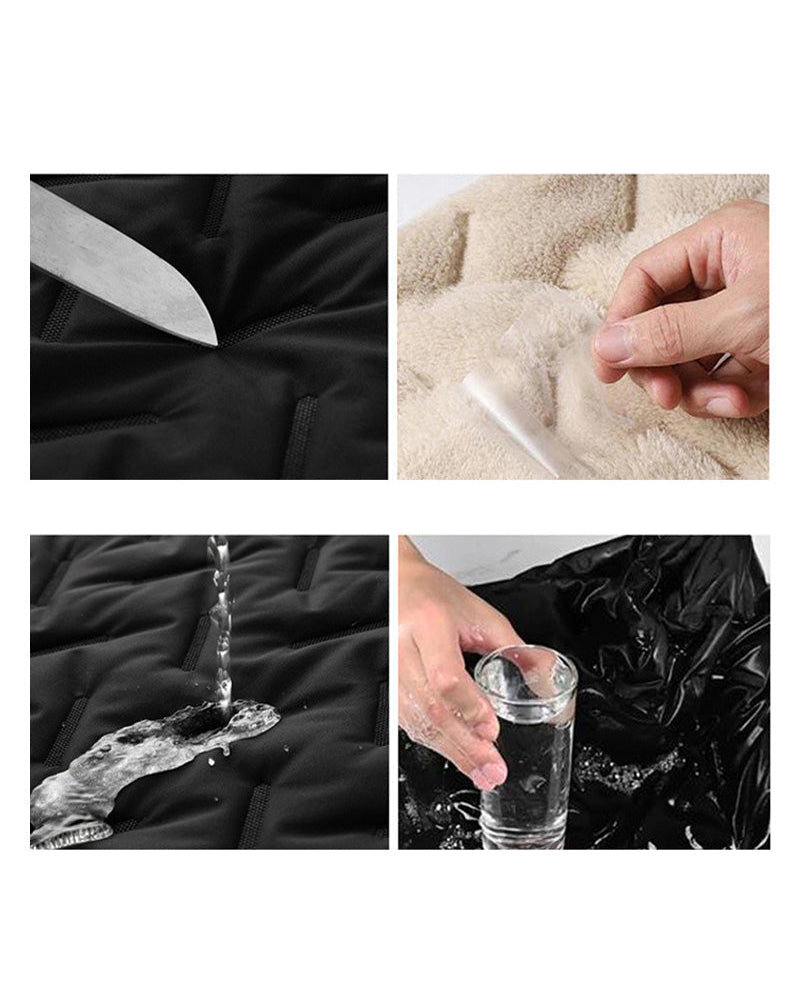 Vest Unisex Vinter Varm Casual Ermeløs Quiltet Med Fleece Foring