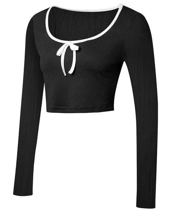 Bluse Med Lange Ermer Og Smal Passform