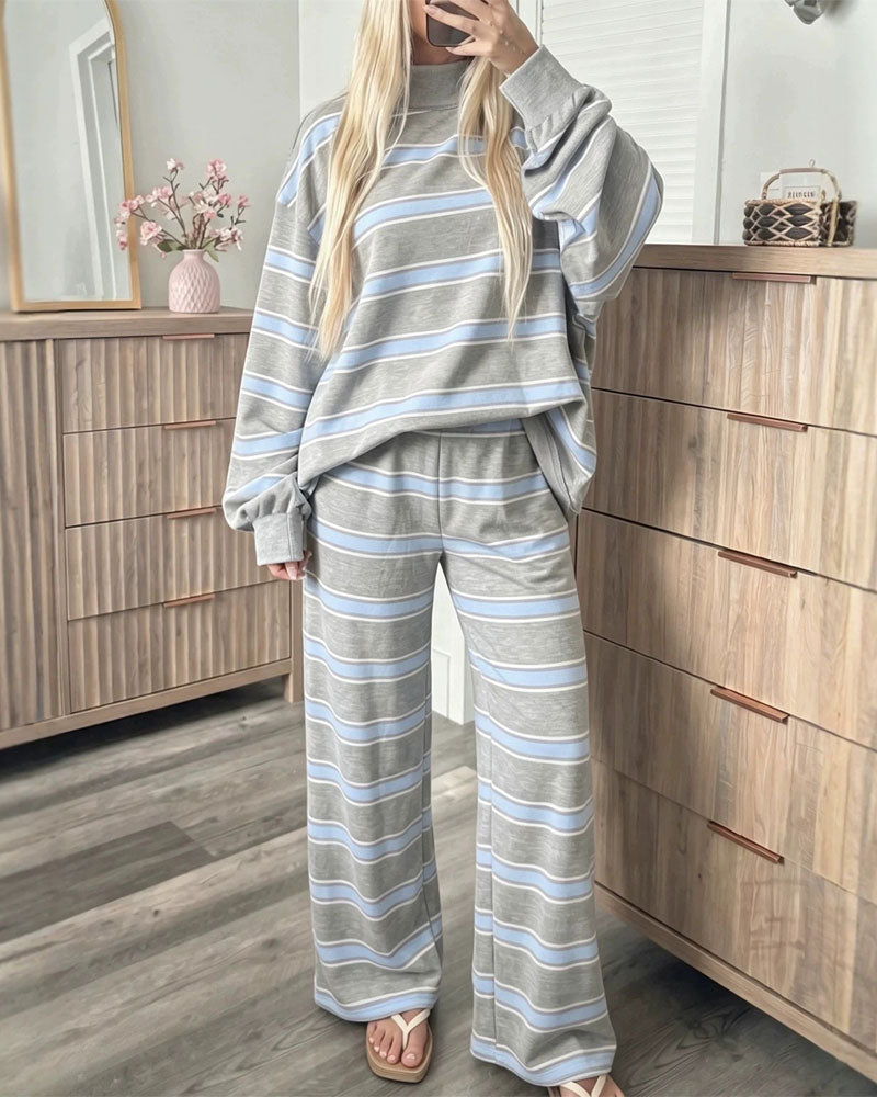 Sett Stripet Dame Casual