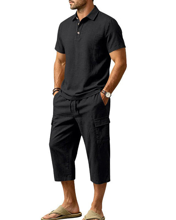Set Polo Topp Capri Bukser