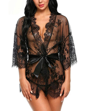 Elegant pyjamas i ensfarget blonder