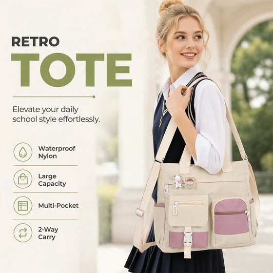 Veske Rommelig Canvas Tote Rom
