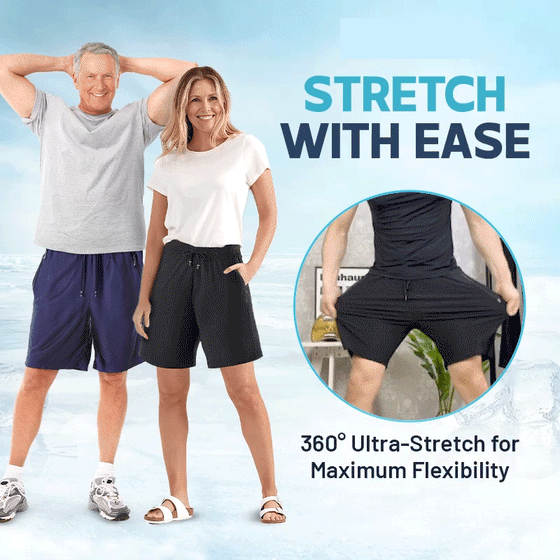 Unisex Icesilke Stretch Hurtigtørkende Shorts