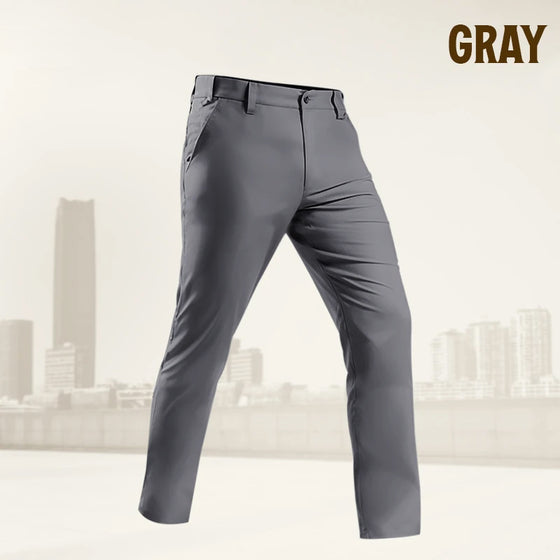 Menns Aktive Khaki Bukser Med Utvidbart Midjebånd