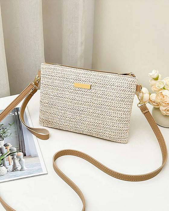 Skulderclutch – Lettvekt, Allsidig, Metalliske Aksenter ✨