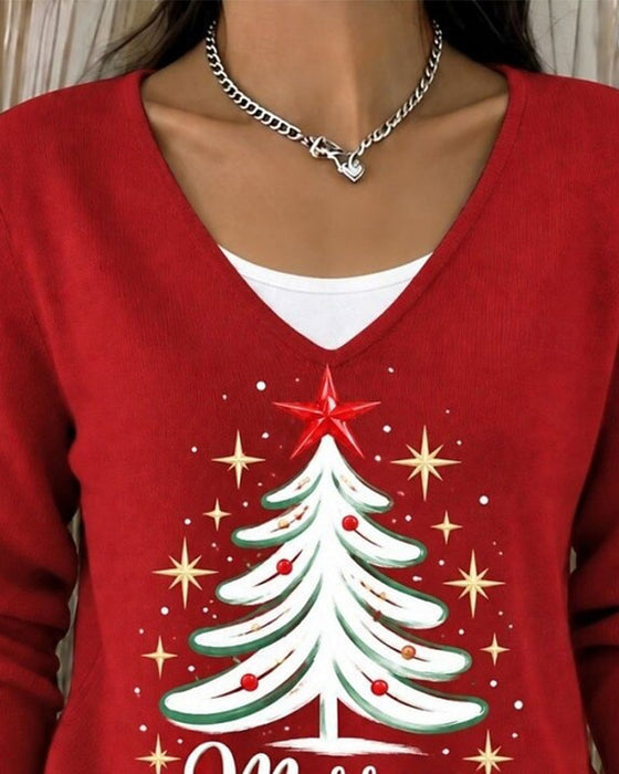 Topp Jul Tre Trykk Lang Erme