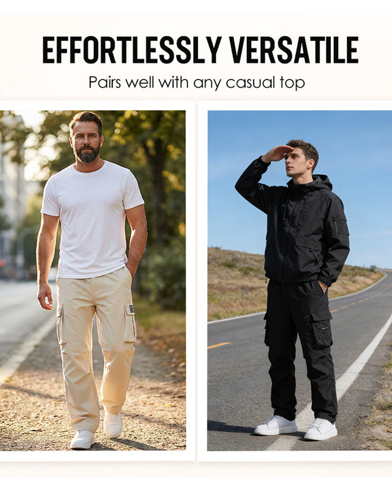 ✨ Herrenes Cargobukser – Mange lommer, Stretch, Casual ✨
