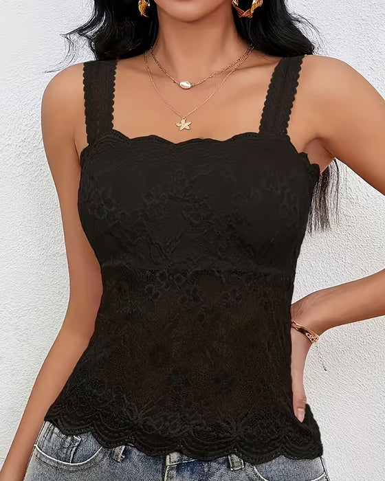 Camis Topp Ensfarget Bandeau