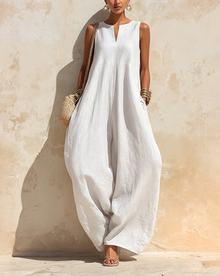 Jumpsuit Liten V-Hals Vide