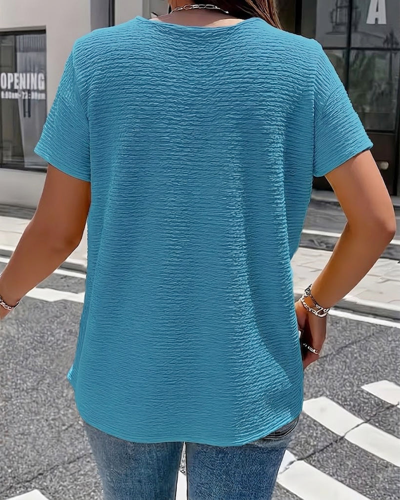 T-skjorte Peter Pan Krage Tre Knapper