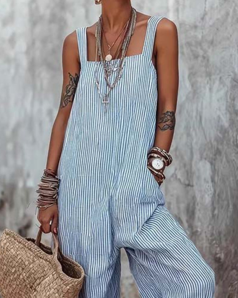 Jumpsuit Bred Stropp Stripede Overall