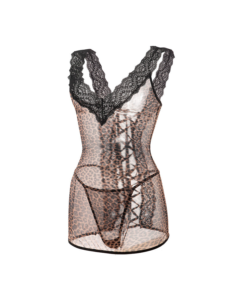 Nattkjole Sexig Stropp Knipling