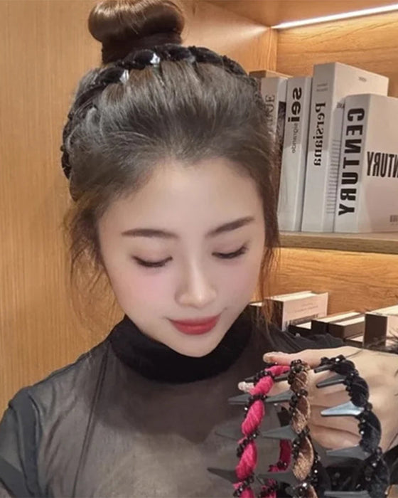 Hårbånd Vintage Høy Kranium Kunstperle