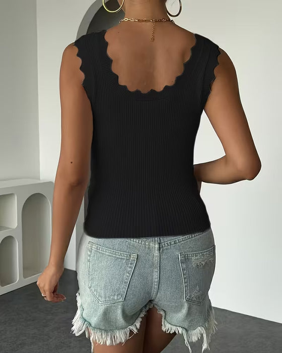 Tank Top U-Hals