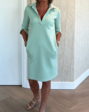 Kjole Slim Fit Kort Erme Polo