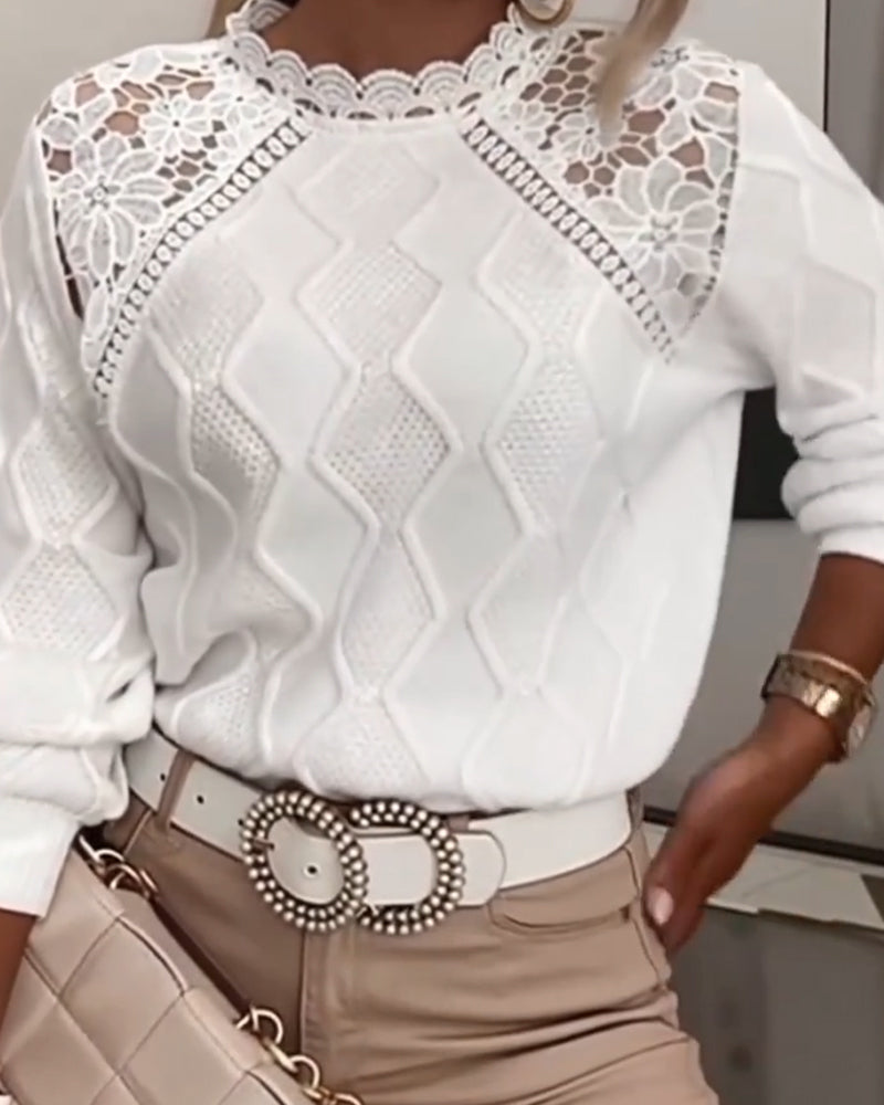 Genser Kniplingkant Mote Lappeteppe