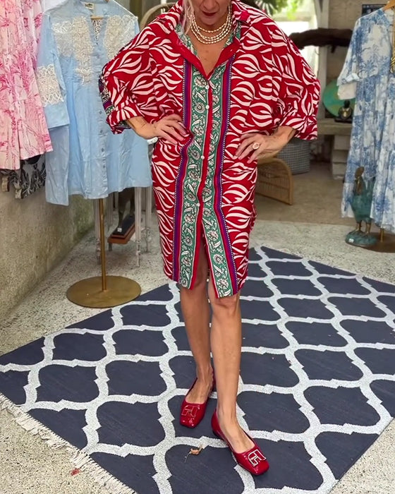 Kjole Bohemisk Skjorte