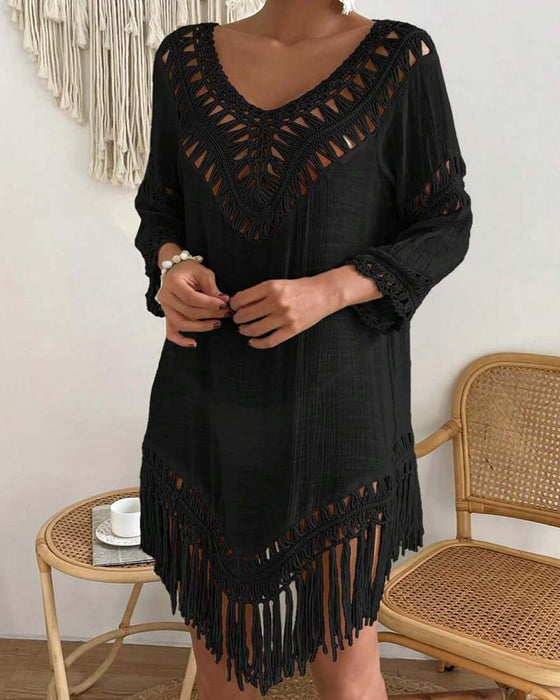 Cover Up V-Hals Enfarget Hullet