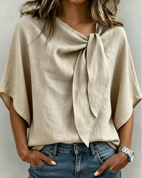 Bluse Avslappet Enfarget