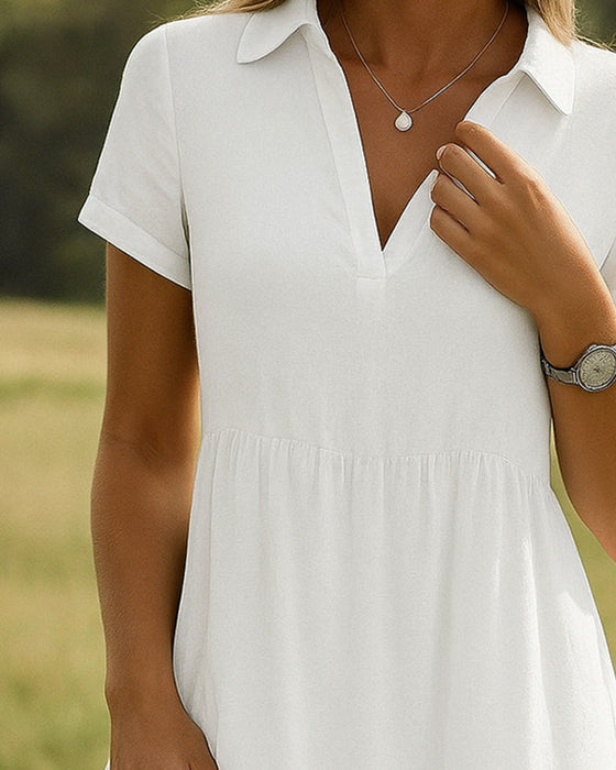 Kjole Jakkeslag Uformell A-Skjørt