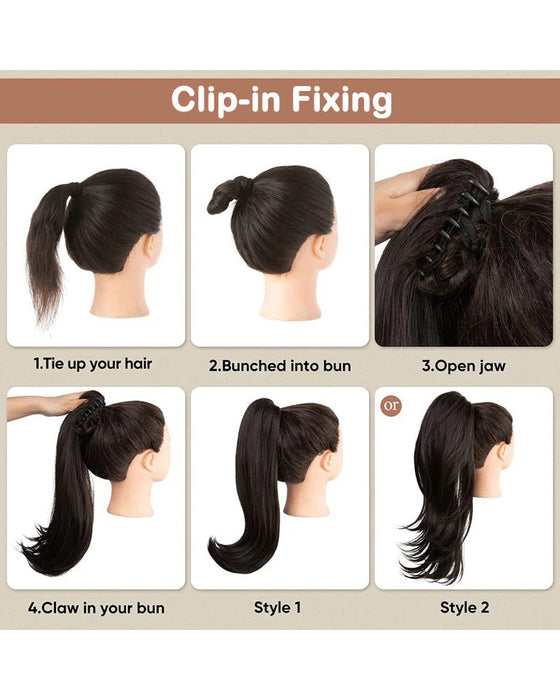 Krøllete Bølgete Krusete Hårforlengelse Med Hestehale