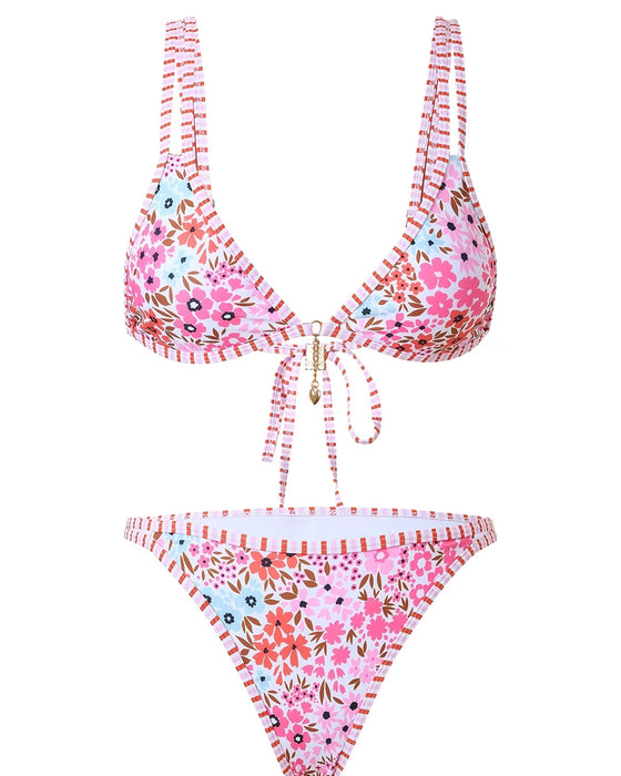 Bikini Sexy Blomstret