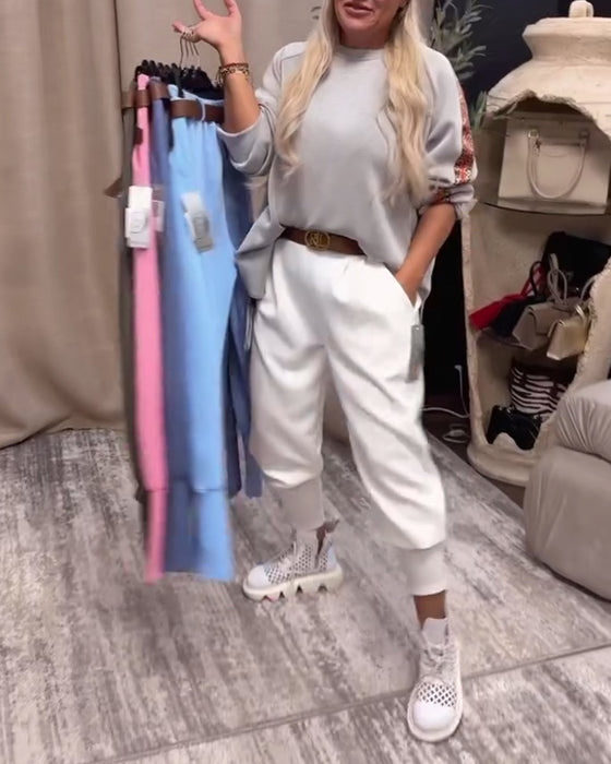 Bukser Ensfarget Enkle