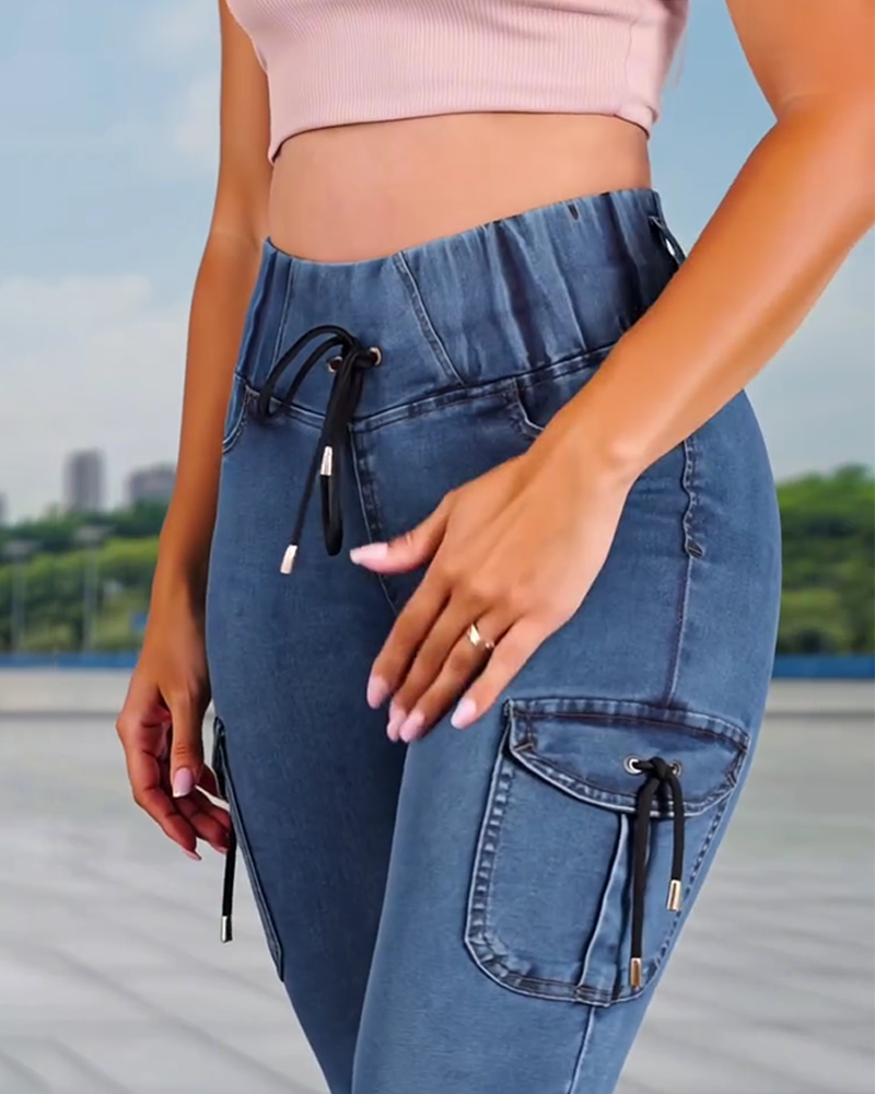 Jeans Snorring Lomme Capri