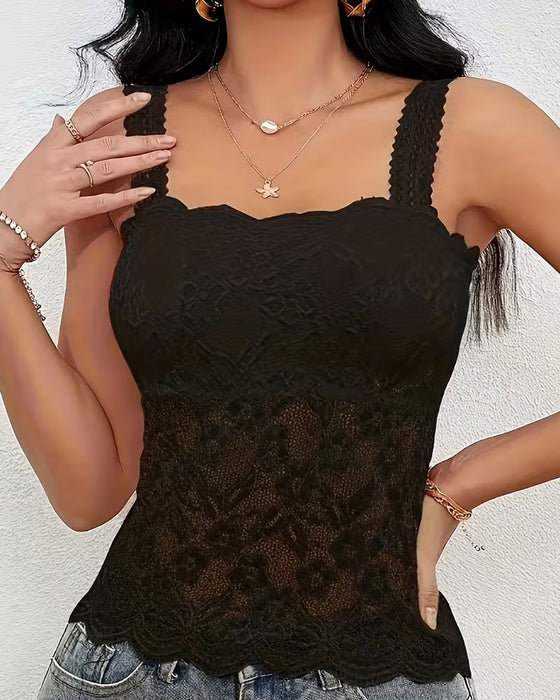 Camis Topp Ensfarget Bandeau
