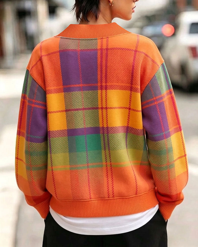 Sweatshirt V-Hals Rute Casual