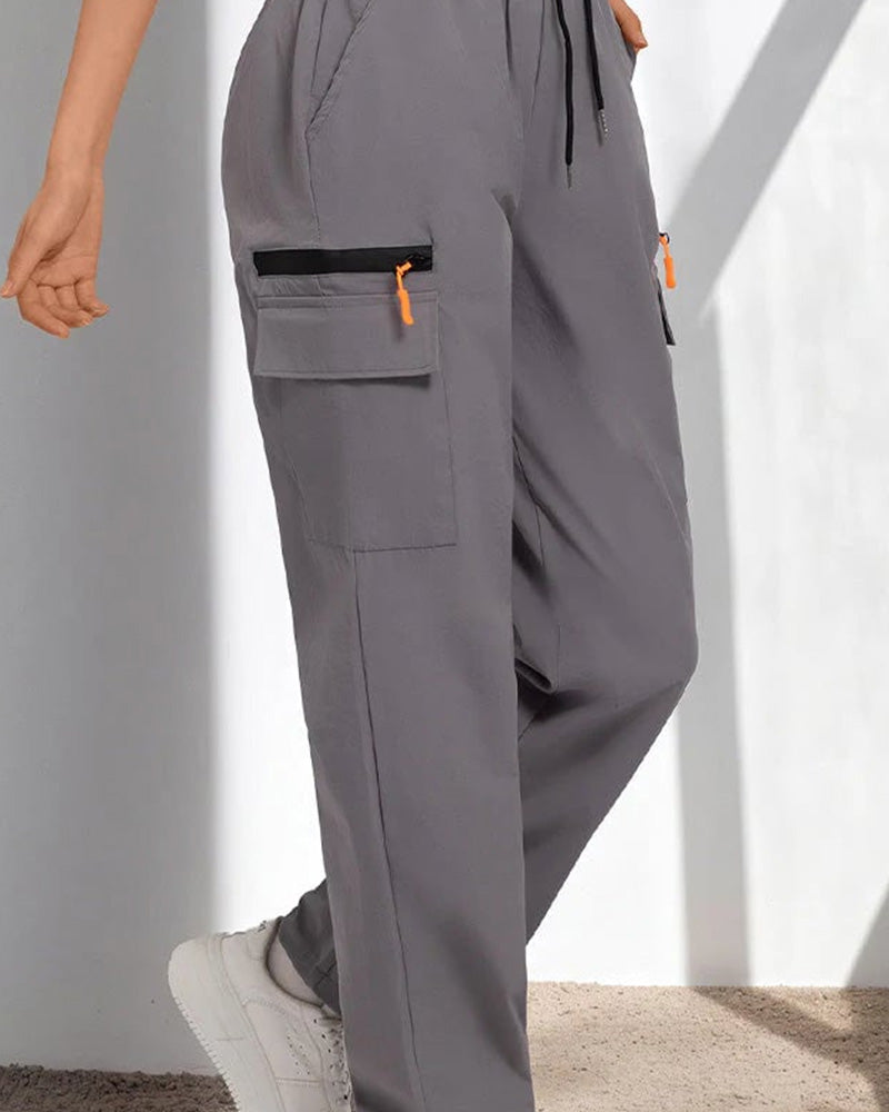 Pants Snøre Løs Casual Cargo
