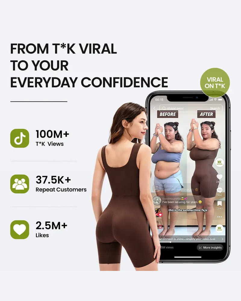 Magekontrollerende og Rumpeleftende Faja Bodysuit