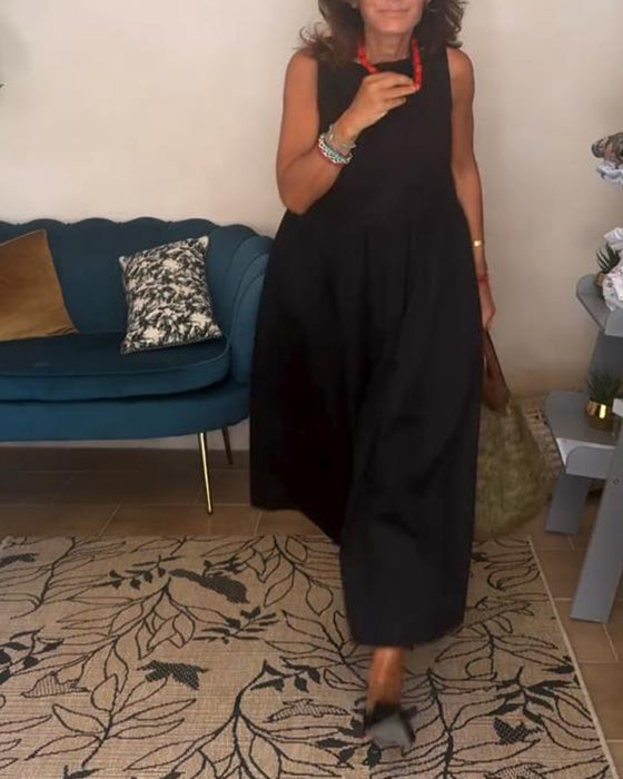 Ryggløs Kjole Med Sløyfe