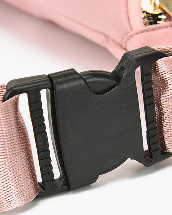 Enkel ensfarget skulderveske foran