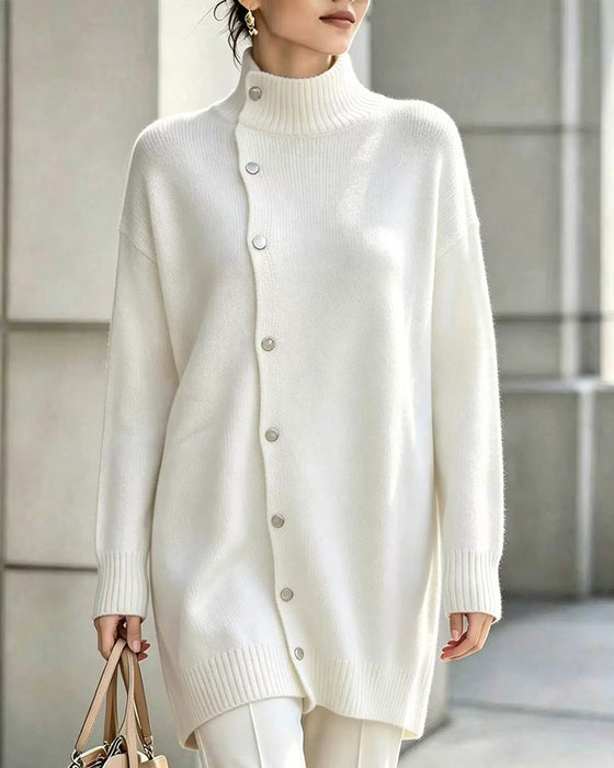 Cardigan Turtleneck Enkelknappet