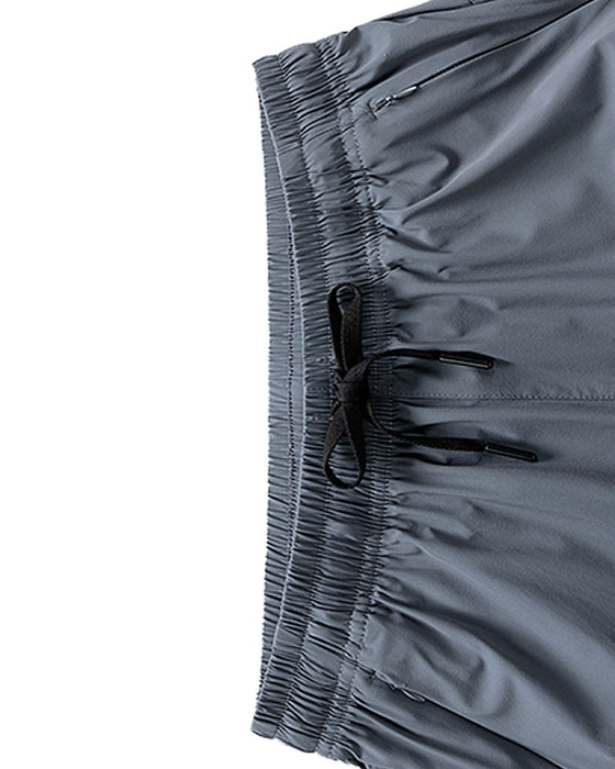 Shorts Menn Elastisk Midje Lomme Hurtigtørkende Is-Silke Sport