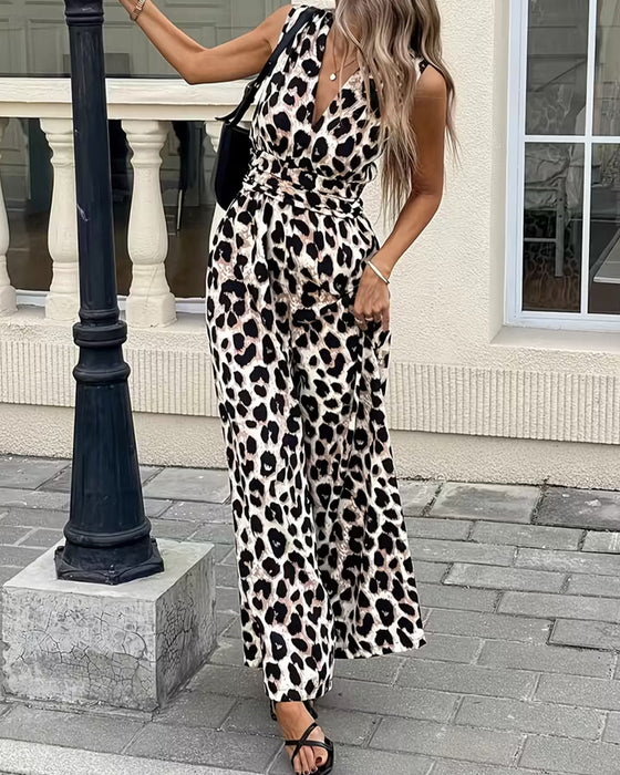 Hoppdrakt Leopard Trykk Ermeløs