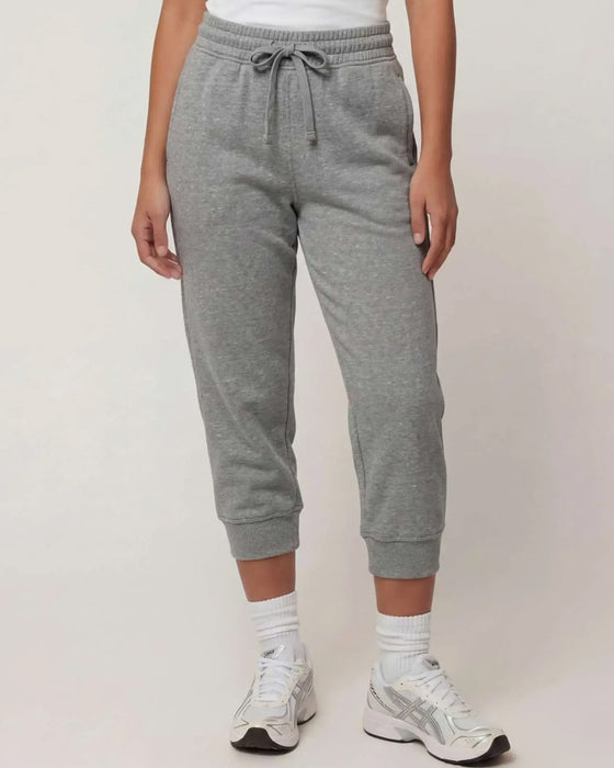 Joggebukse Strikk I Midjen Croppet Jogger