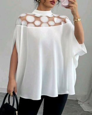 Bluse Off-the-shoulder Flagermuserm Elegant