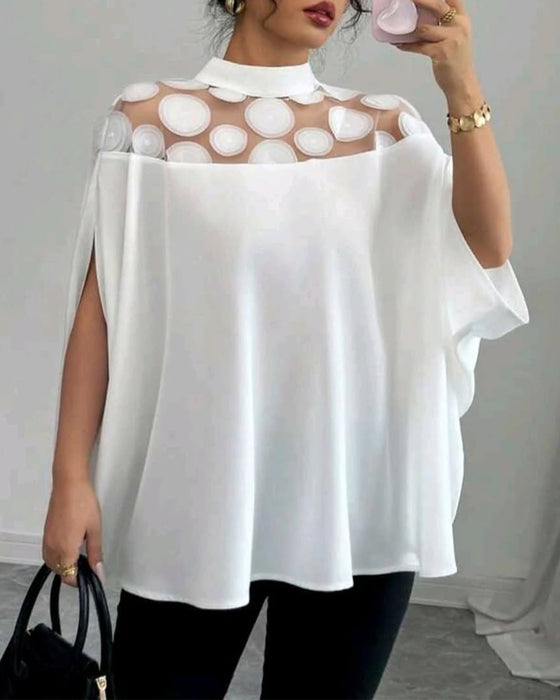 Bluse Off-the-shoulder Flagermuserm Elegant