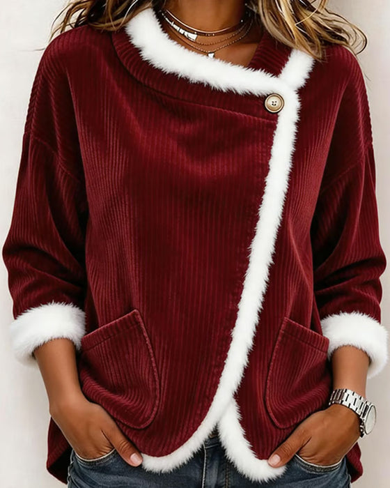 Topp Stilig Varm Fleece Lomme