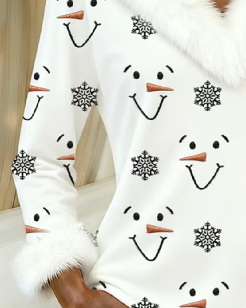 Topp Moteriktig Trykt Pelskant