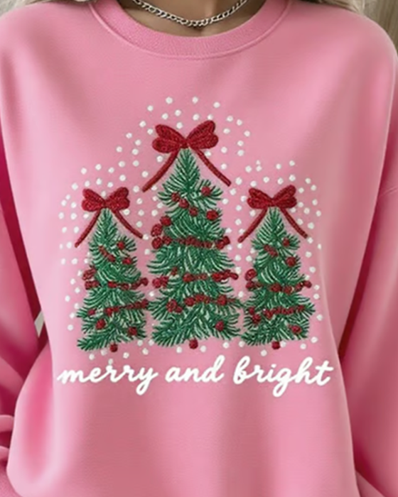 Trykket Sweatshirt Med Dropped Shoulders