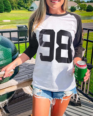 T-Skjorte Casual Raglanerm