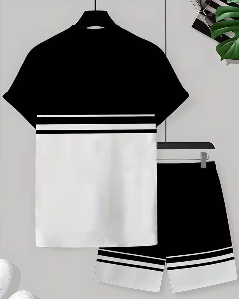 Dress Bokstavtrykk Fargeblokkert Casual