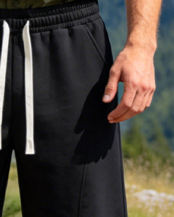 Shorts For Menn – Med Snøring, Hverdagsavslappede For Pendling