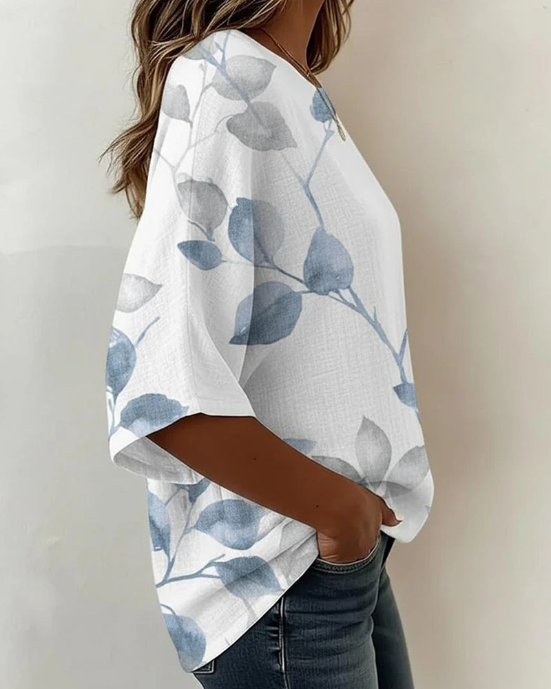 Bluse Løs Blekkvask