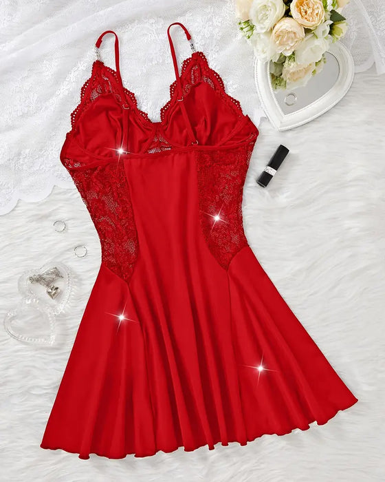 Nattkjole Sexig Strømpeholder